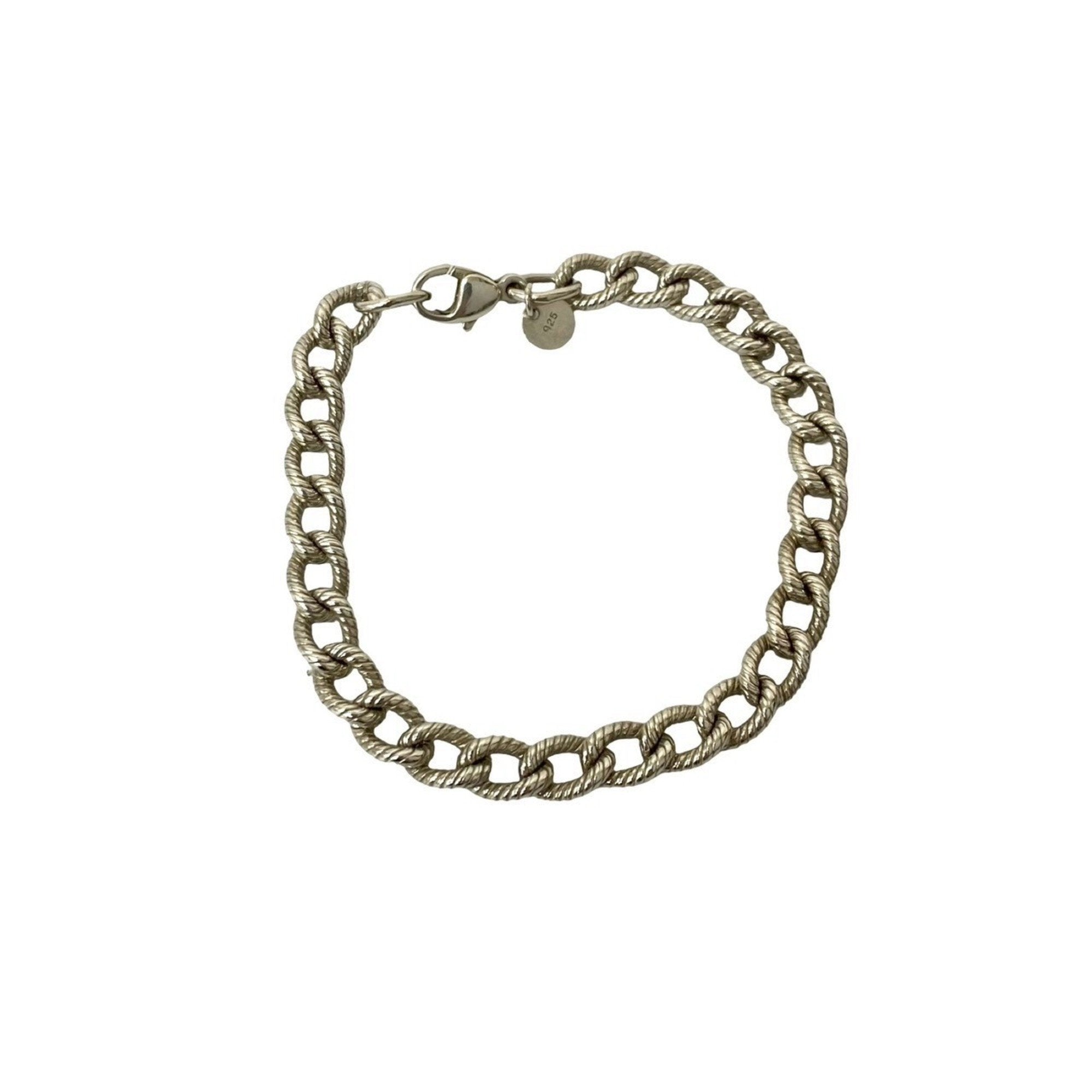 Twisted Rope Bracelet Sterling Silver