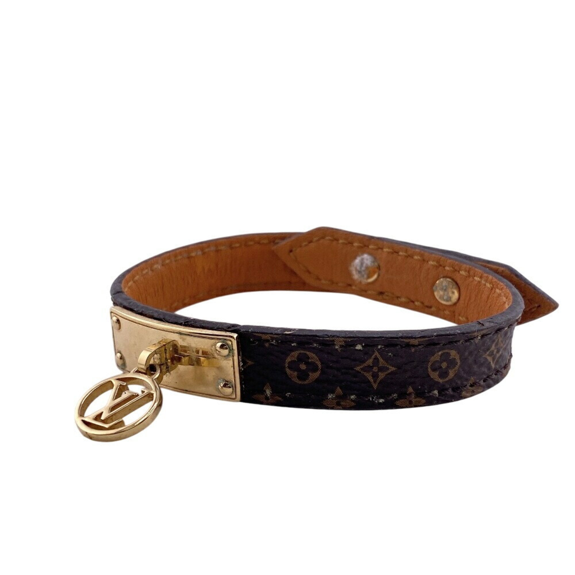 Bracelet Leather Monogram Brown