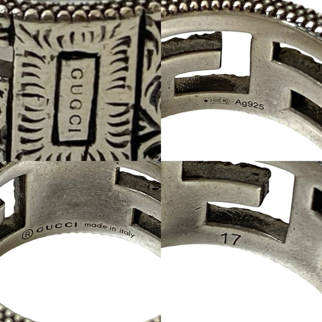 Square G Arabesque Ring Sterling Silver