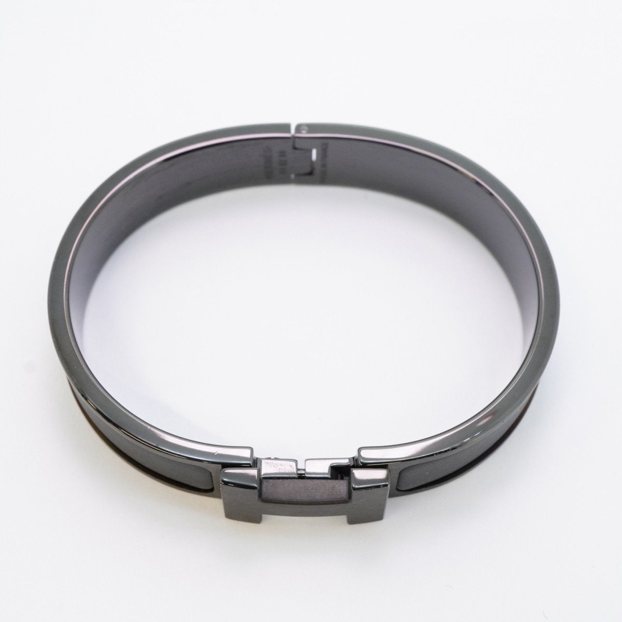Click-Clack Bangle Metal Black Bracelet