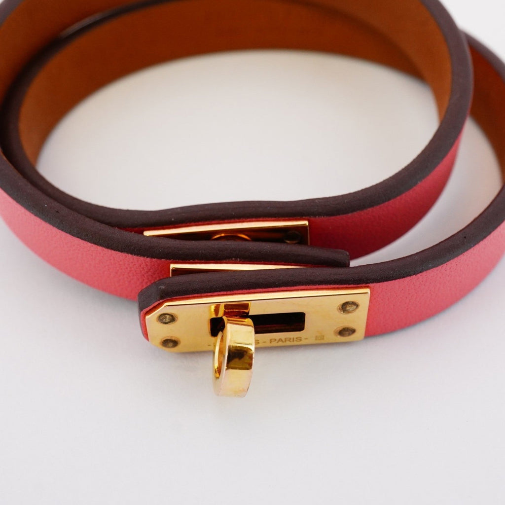 Bracelet Gold and Leather Mini