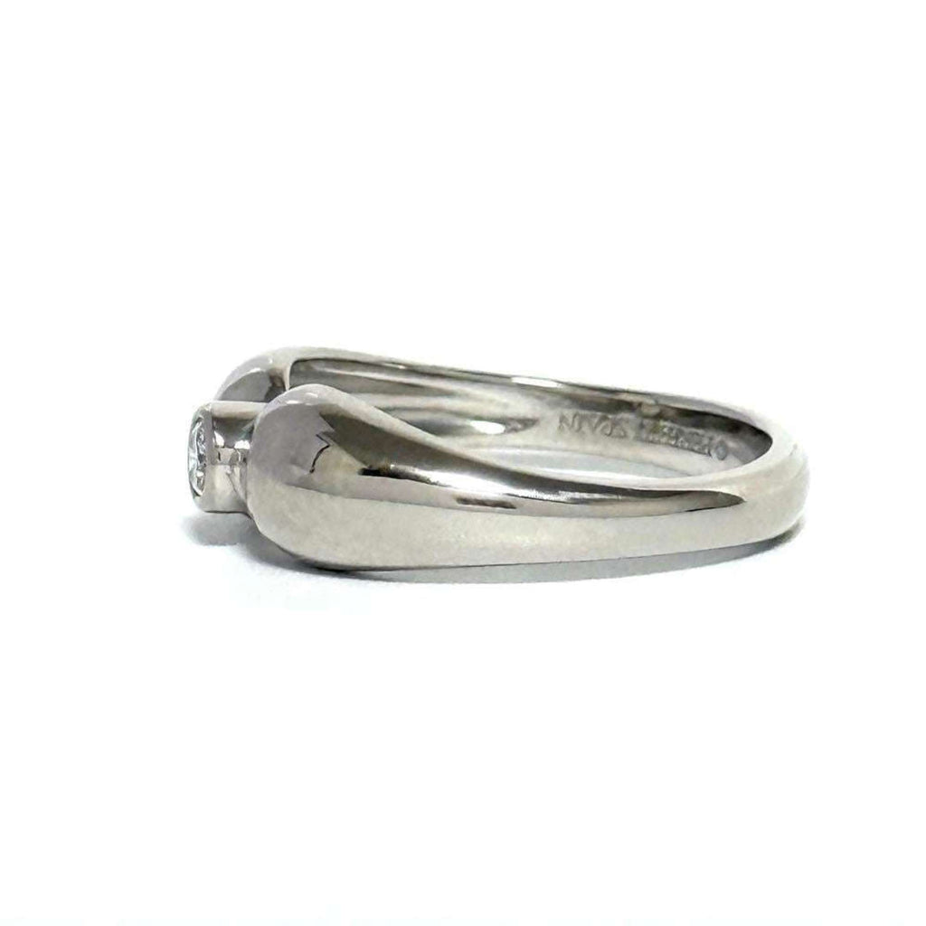 Double Teardrop Ring Platinum