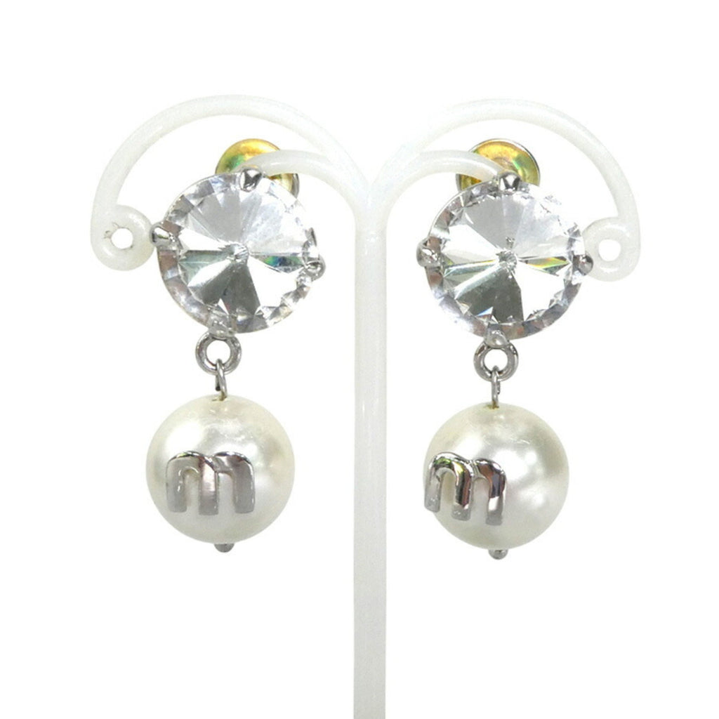 Earrings Pearl Silver-Tone Metal