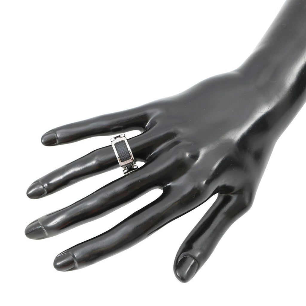 Olympe Ring Epsom Leather and Metal Mini