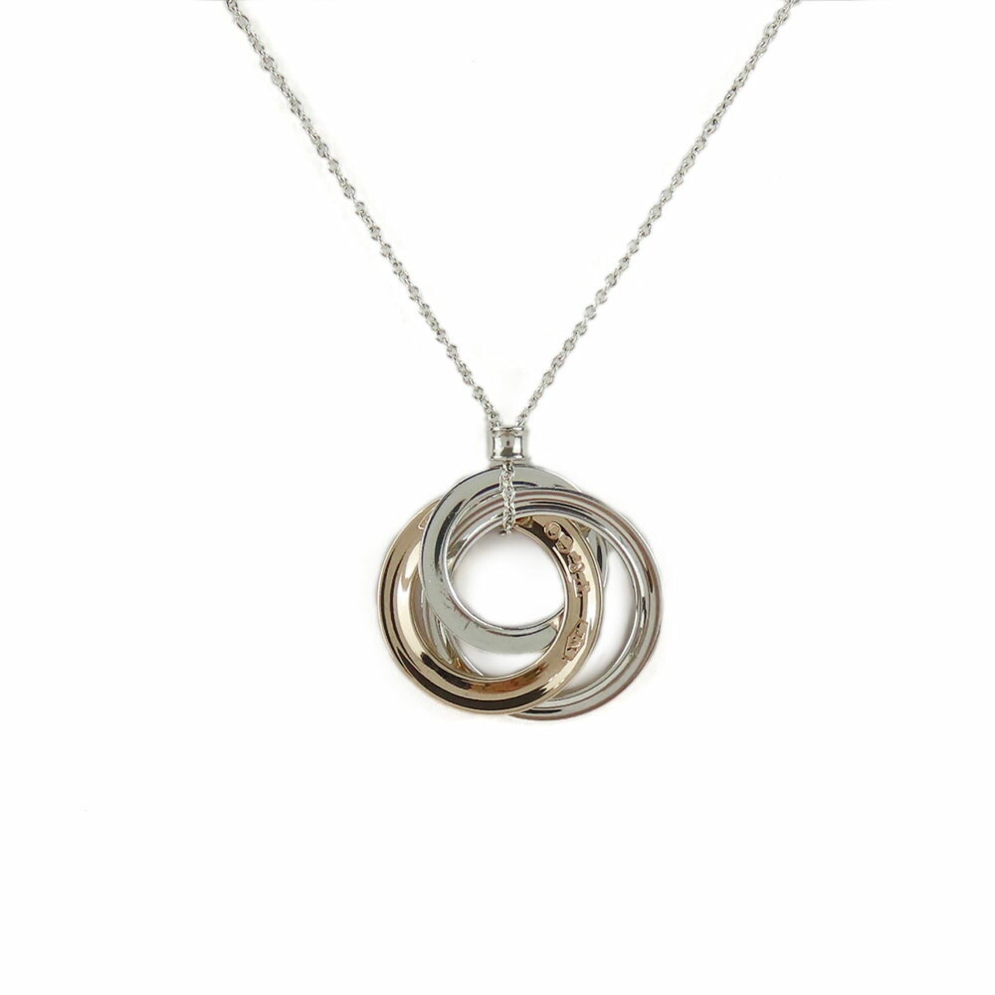 Interlocking Circle 1837 Pendant Necklace Sterling Silver