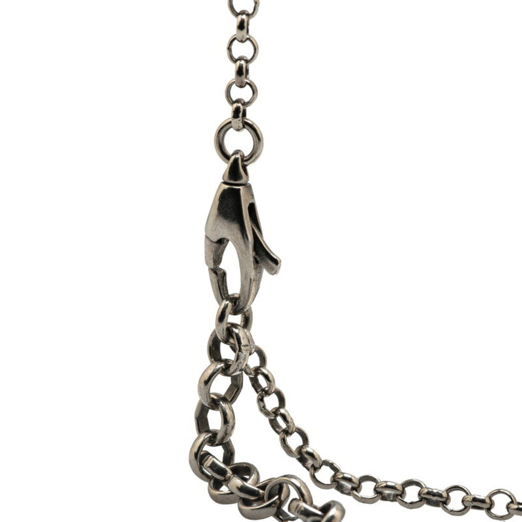 Interlocking G Pendant Necklace Sterling Silver
