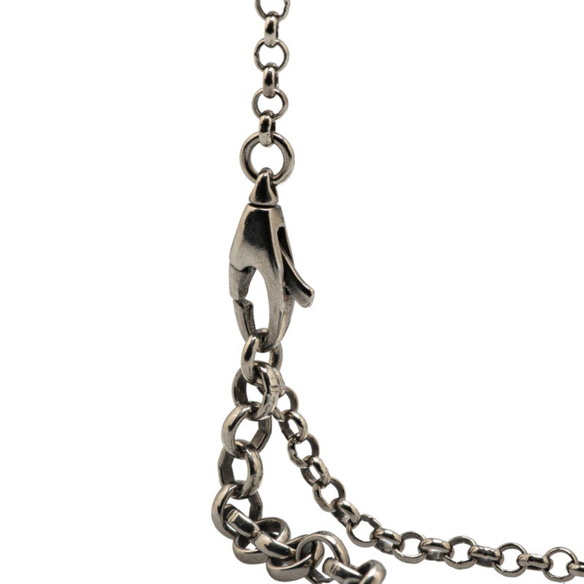 Interlocking G Pendant Necklace Sterling Silver