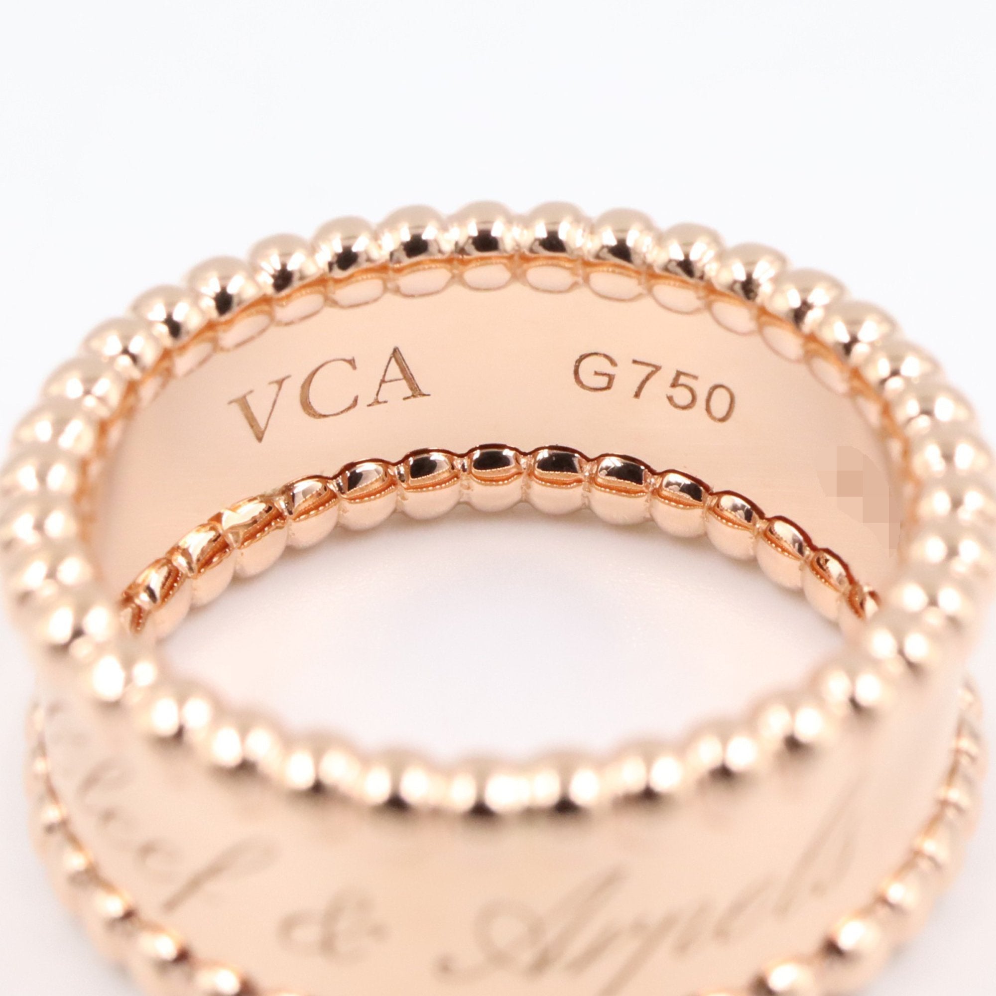 Perlée Senior Tulle Ring 18K Rose Gold