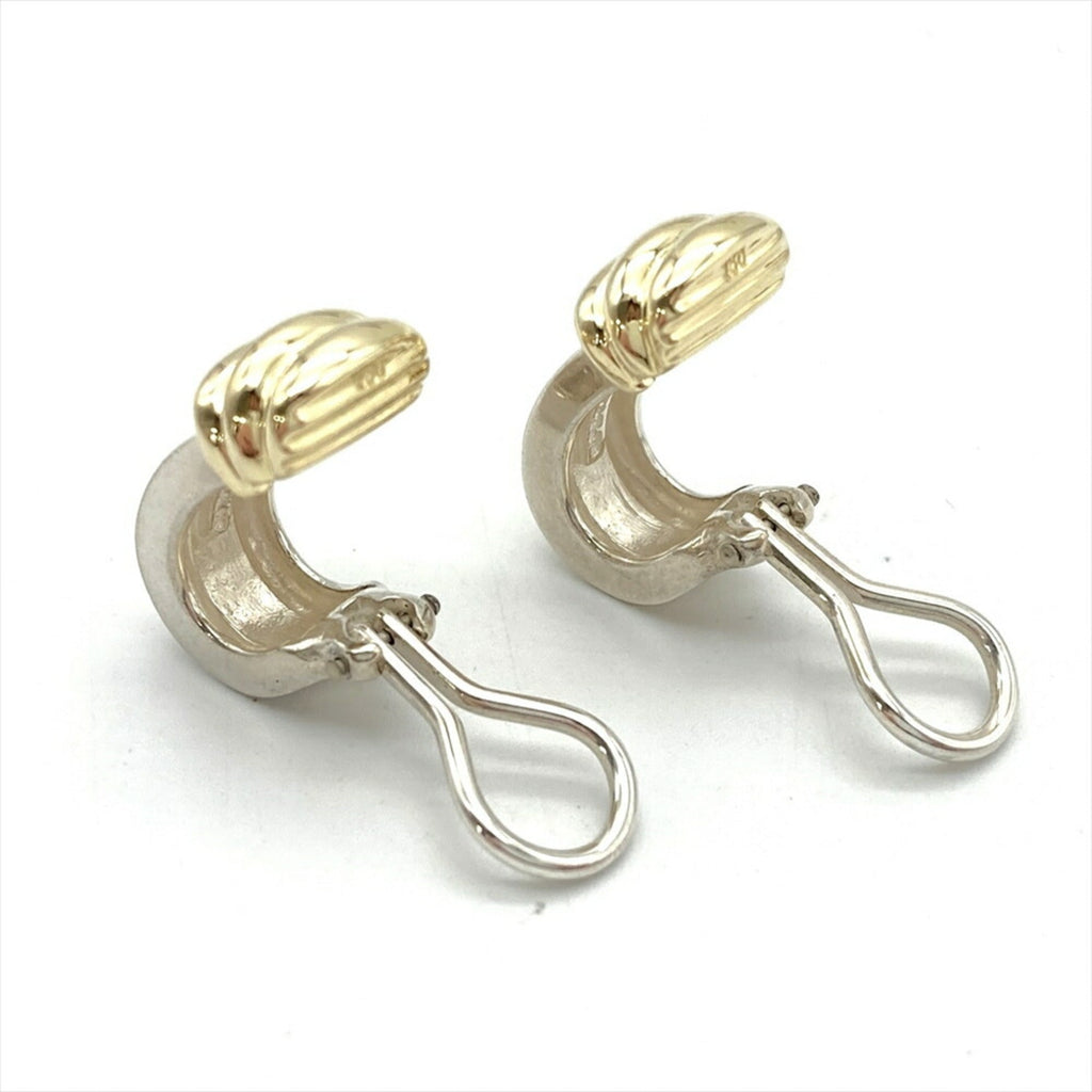 Earrings Sterling Silver and 18K Yellow Gold