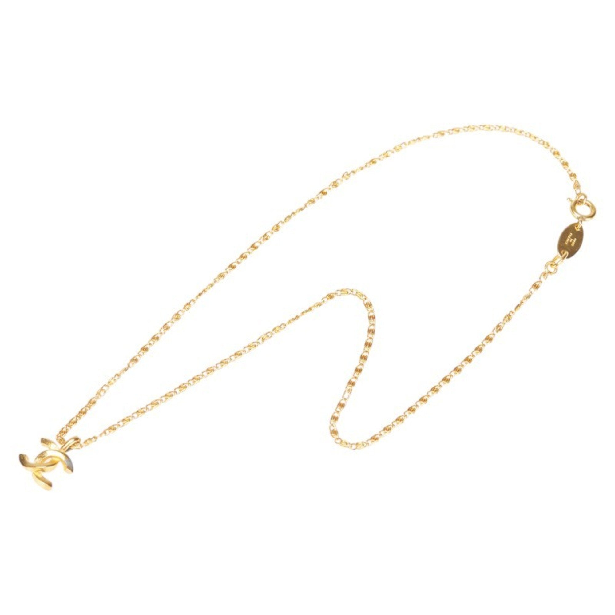 CC Logo Pendant Necklace Metal