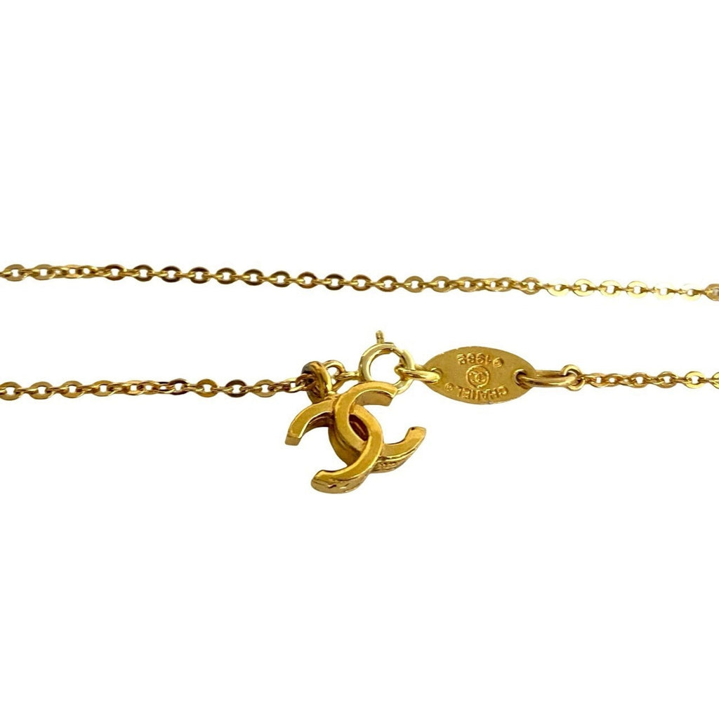 CC Logo Pendant Necklace Metal