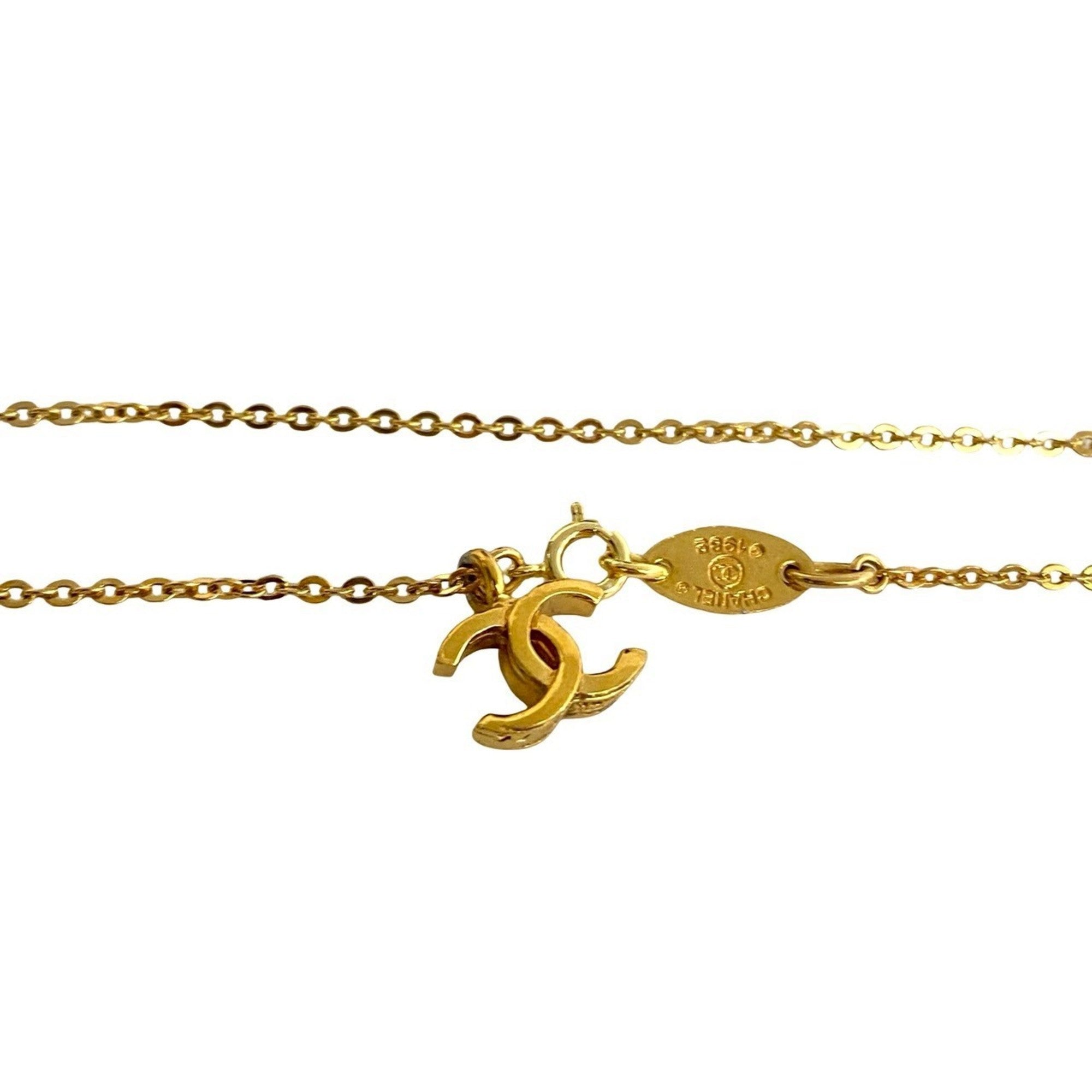 CC Logo Pendant Necklace Metal