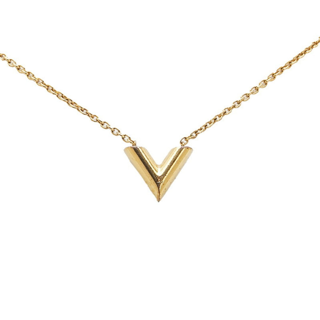 Essential V Chain Pendant Necklace Gold Plated