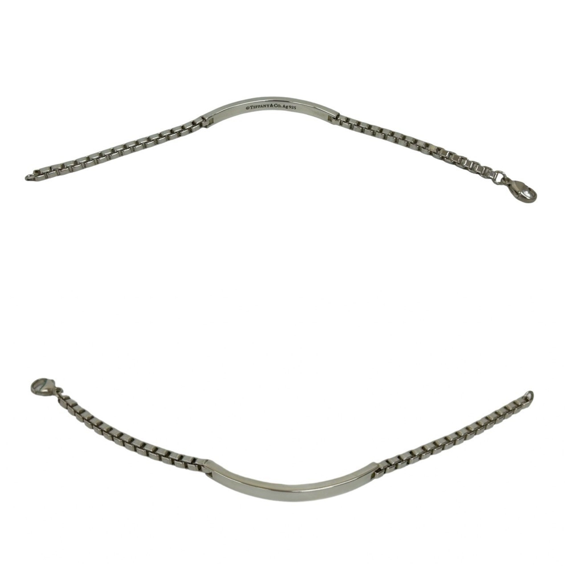 Venetian Link Long ID Bracelet Sterling Silver