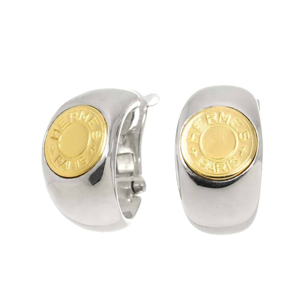 Clip-On Earrings Clip-On Silver and 18K Yellow Gold