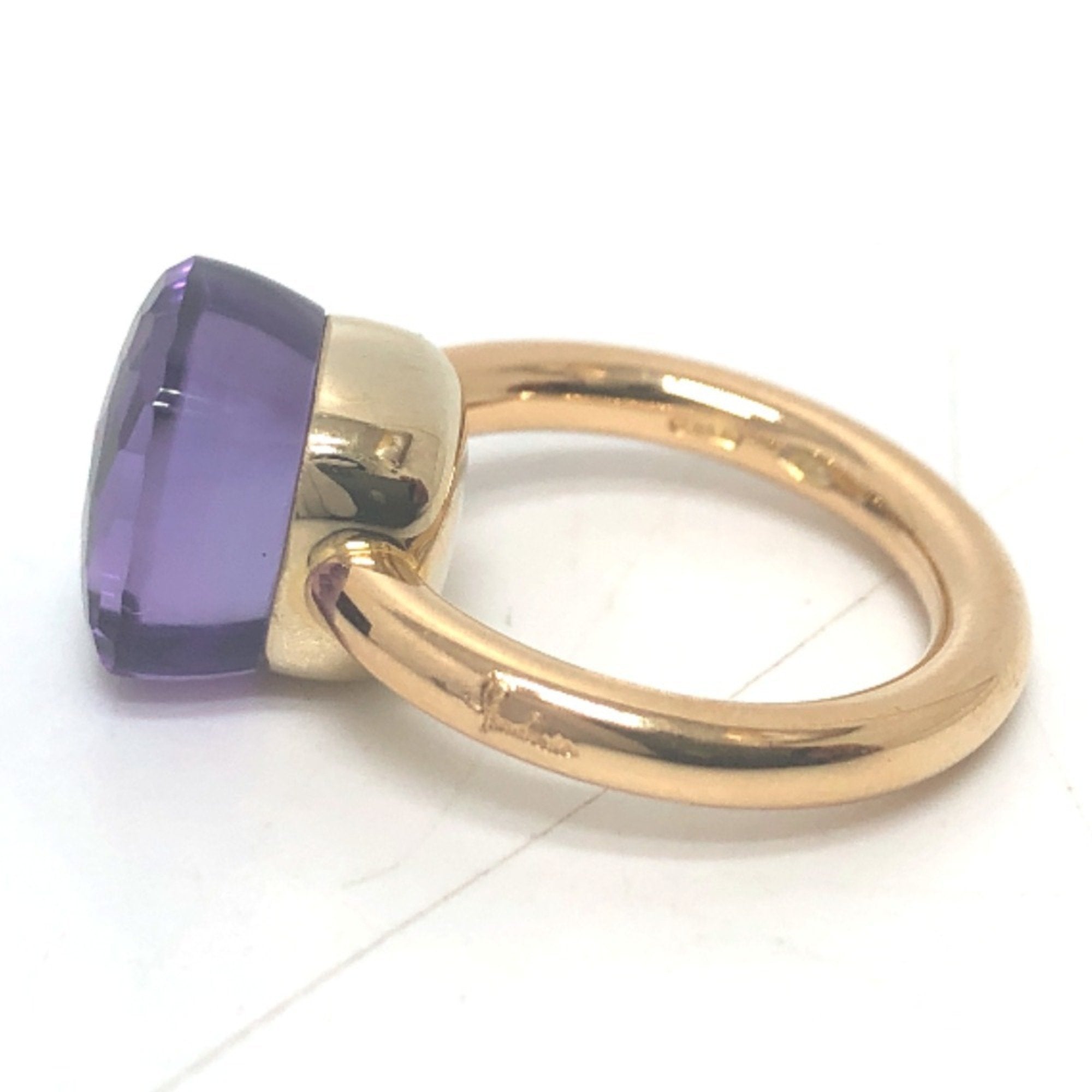 Nude Classic Ring 18K Yellow Gold with Amethyst