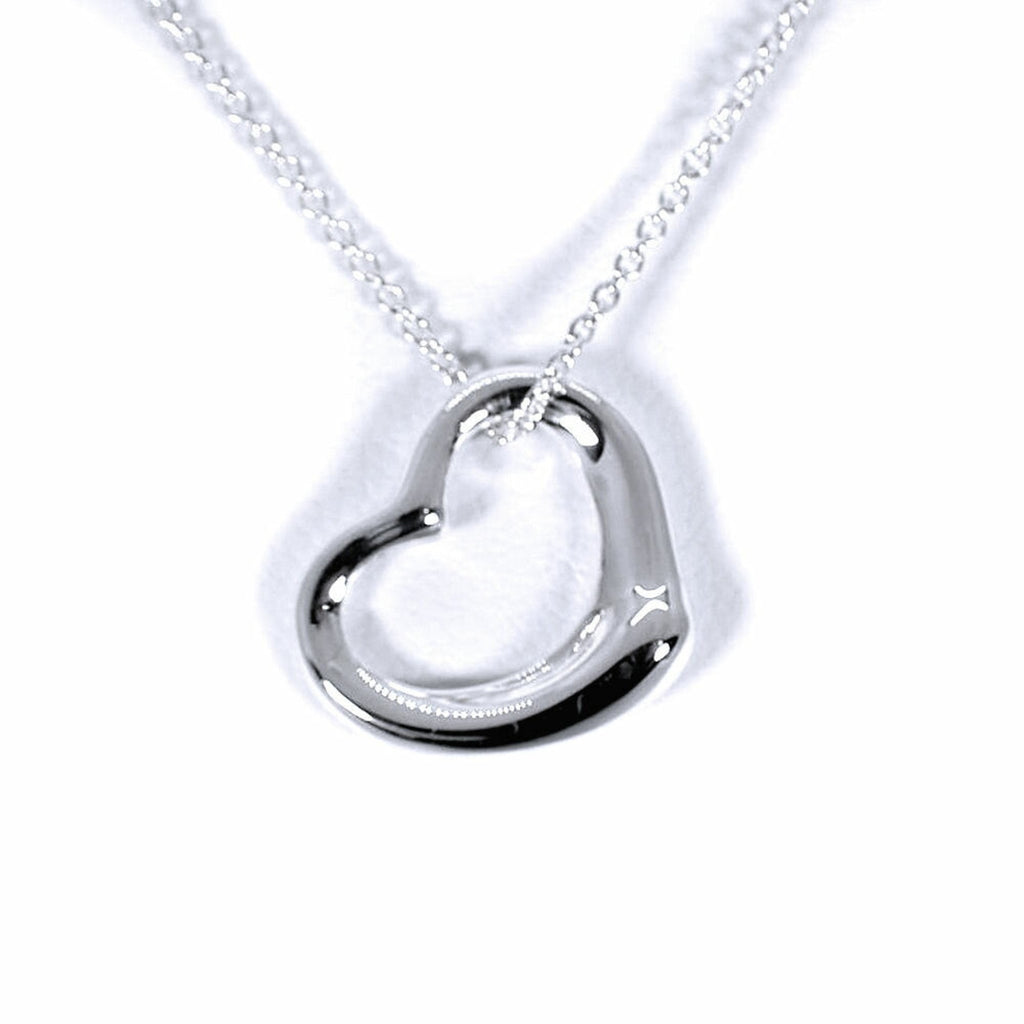 Heart Pendant Necklace Sterling Silver