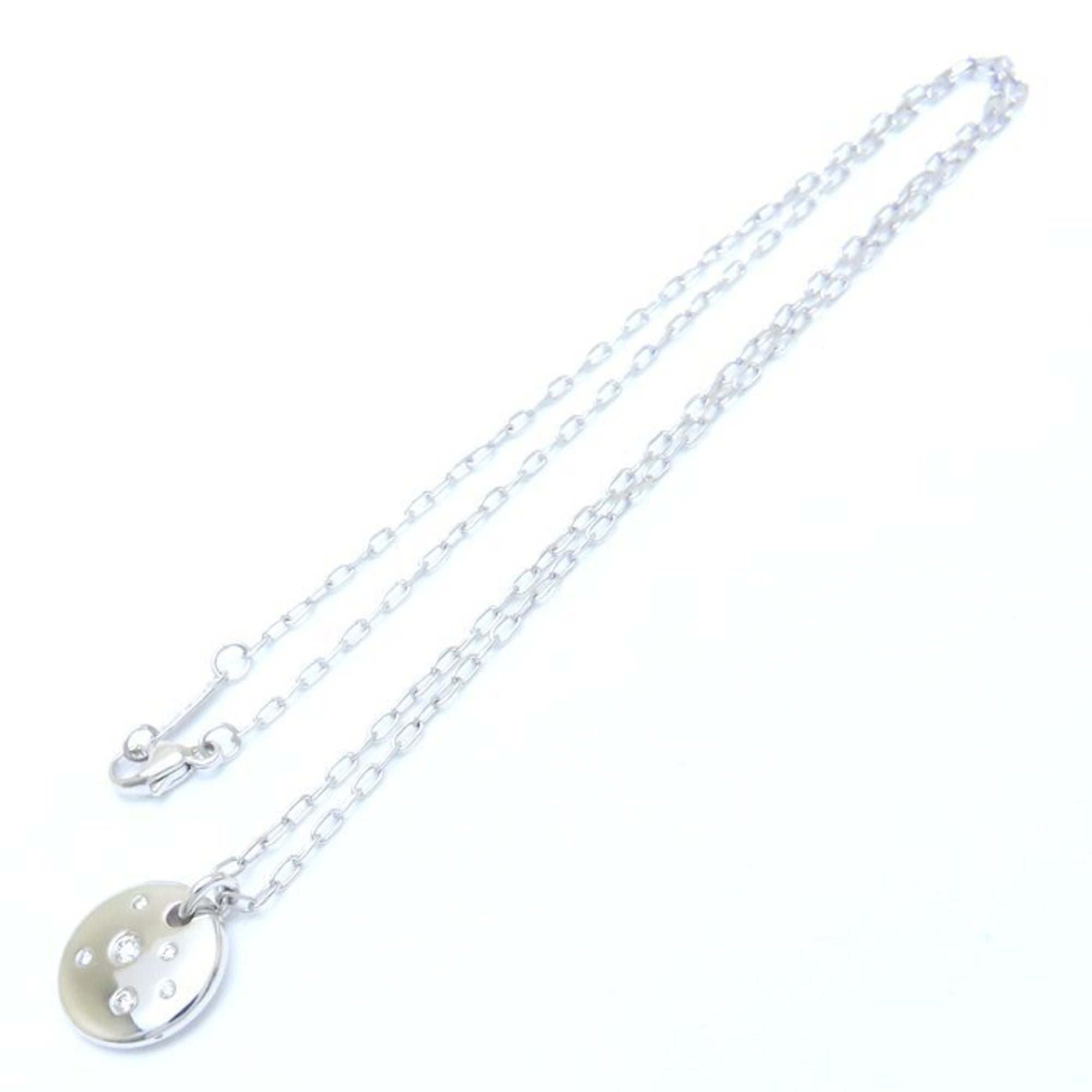 Pendant Necklace 18K White Gold with Diamond