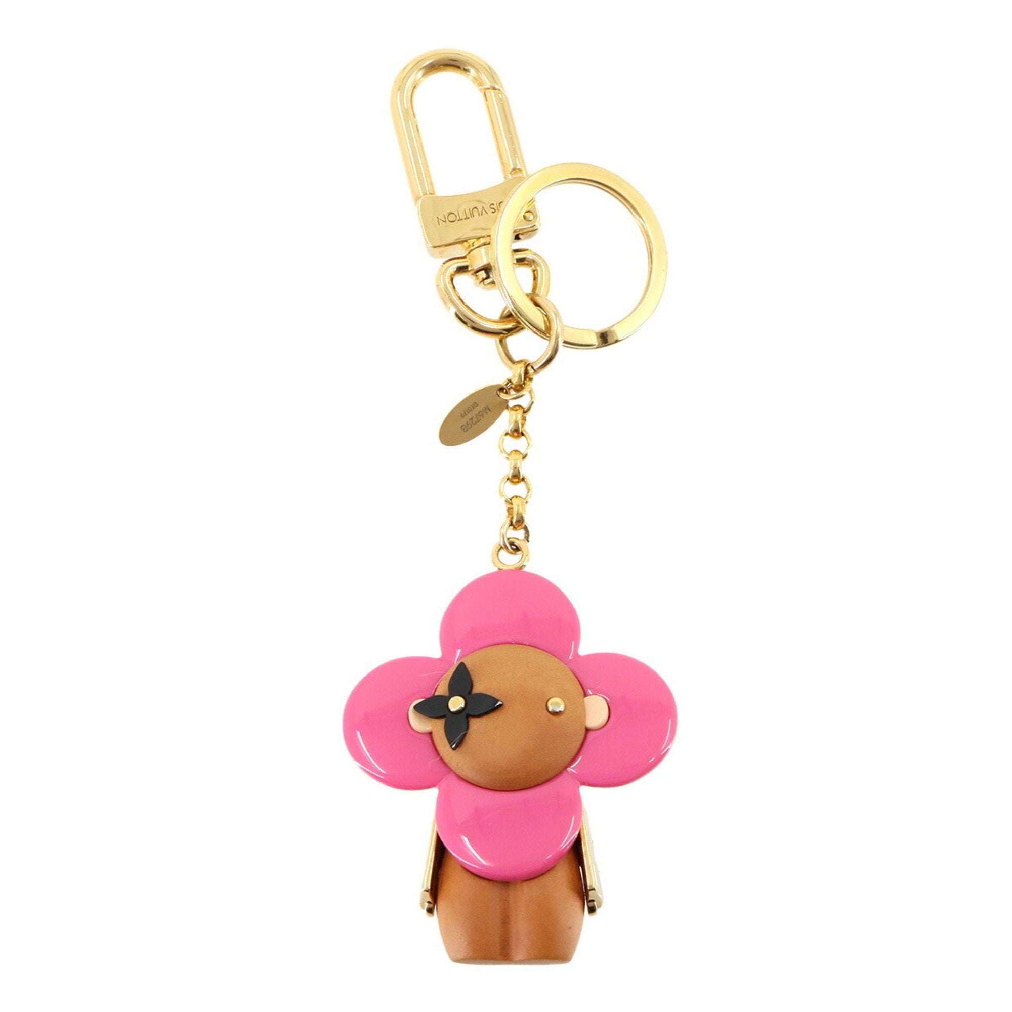 Porte-Clés Vivienne Charm Beige Black and Pink Handbag Charm