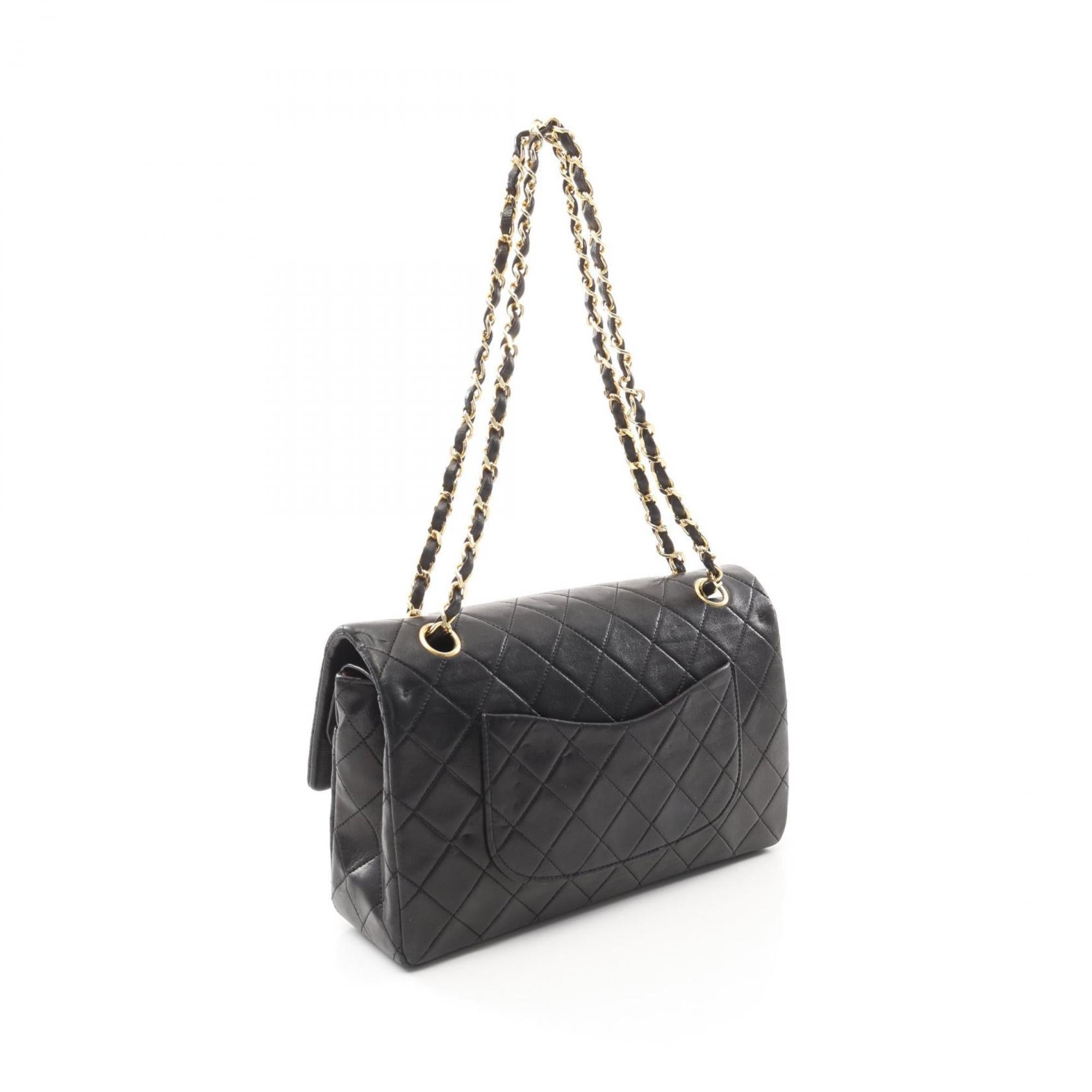 Vintage Classic Double Flap Bag Quilted Lambskin Medium