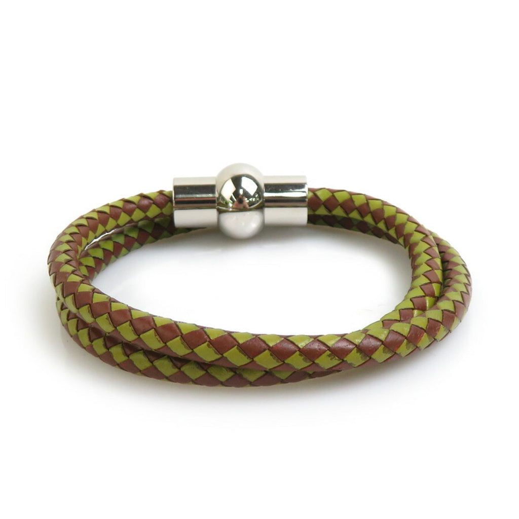 Necklace Leather and Metal