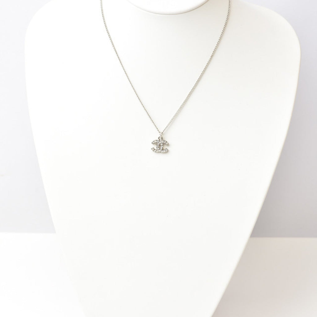 CC Logo Pendant Necklace Metal