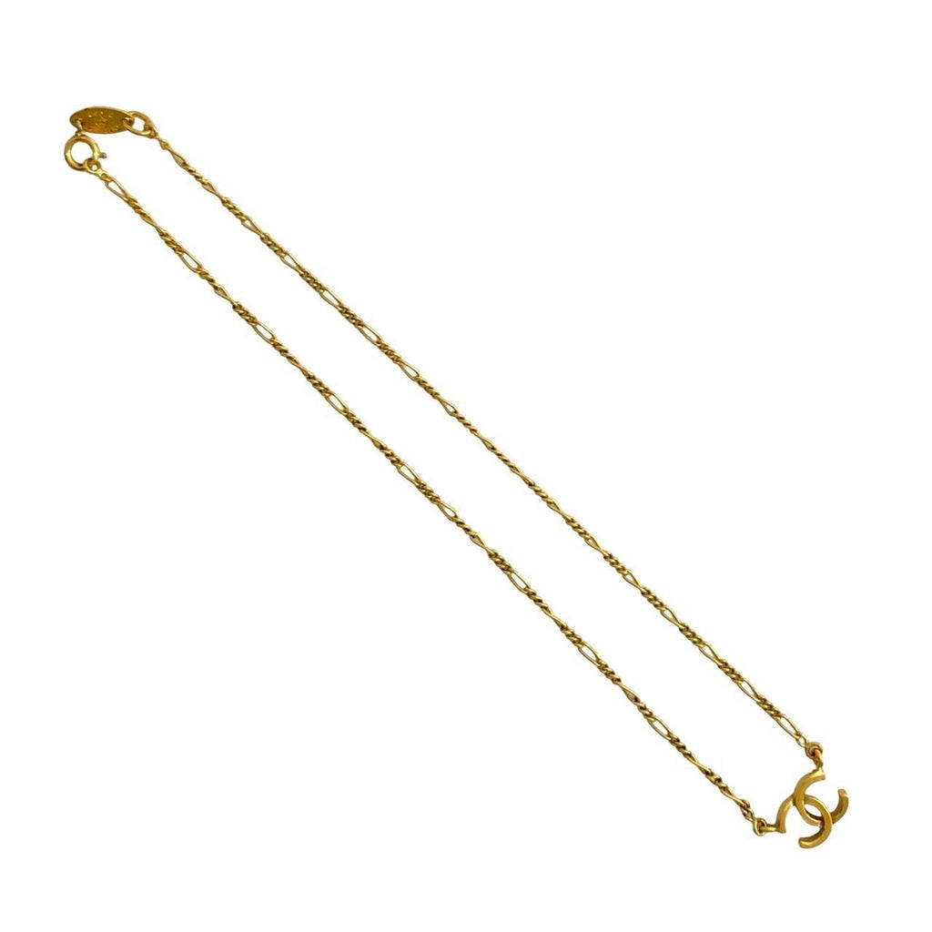 CC Logo Pendant Necklace Metal