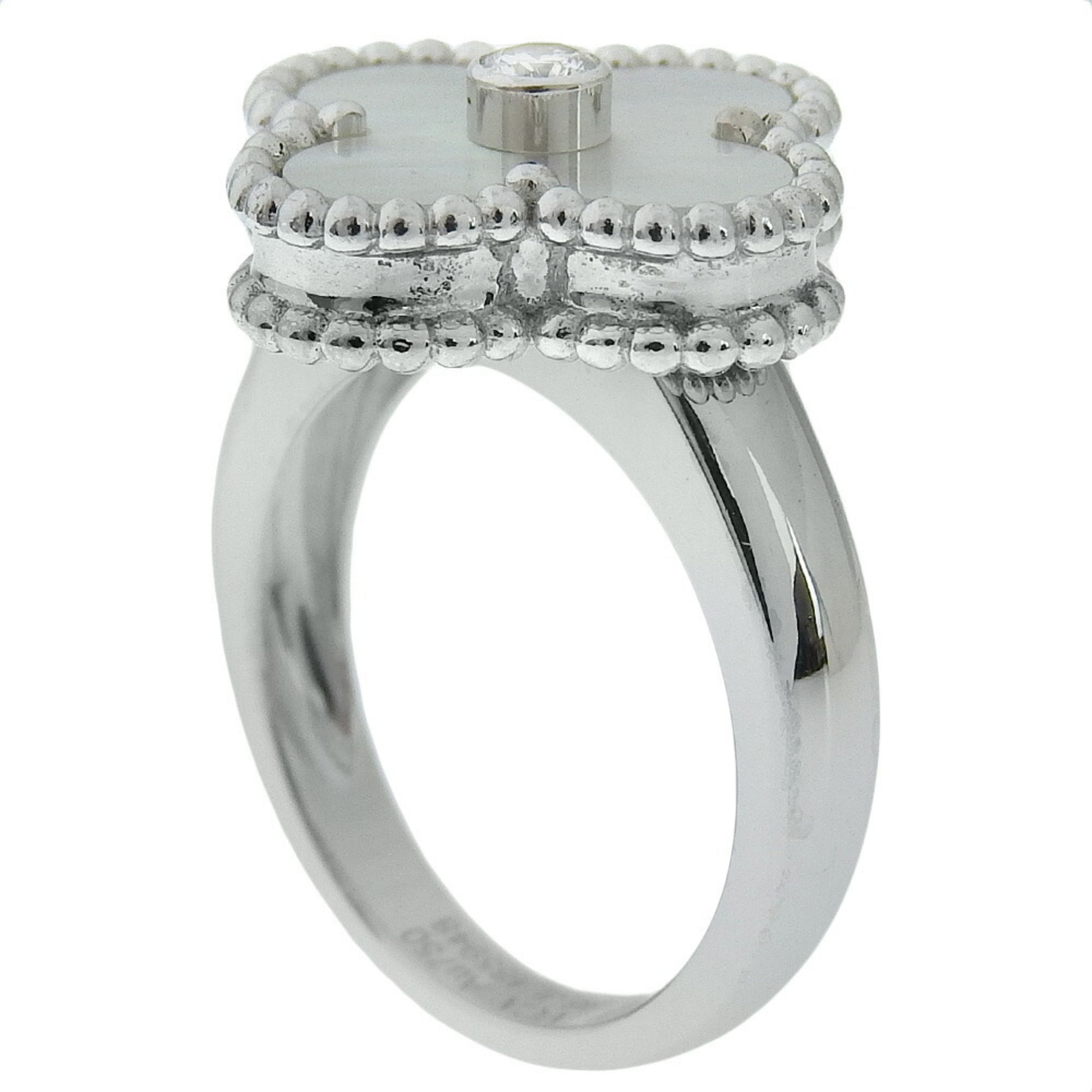 Vintage Alhambra Ring 18K White Gold