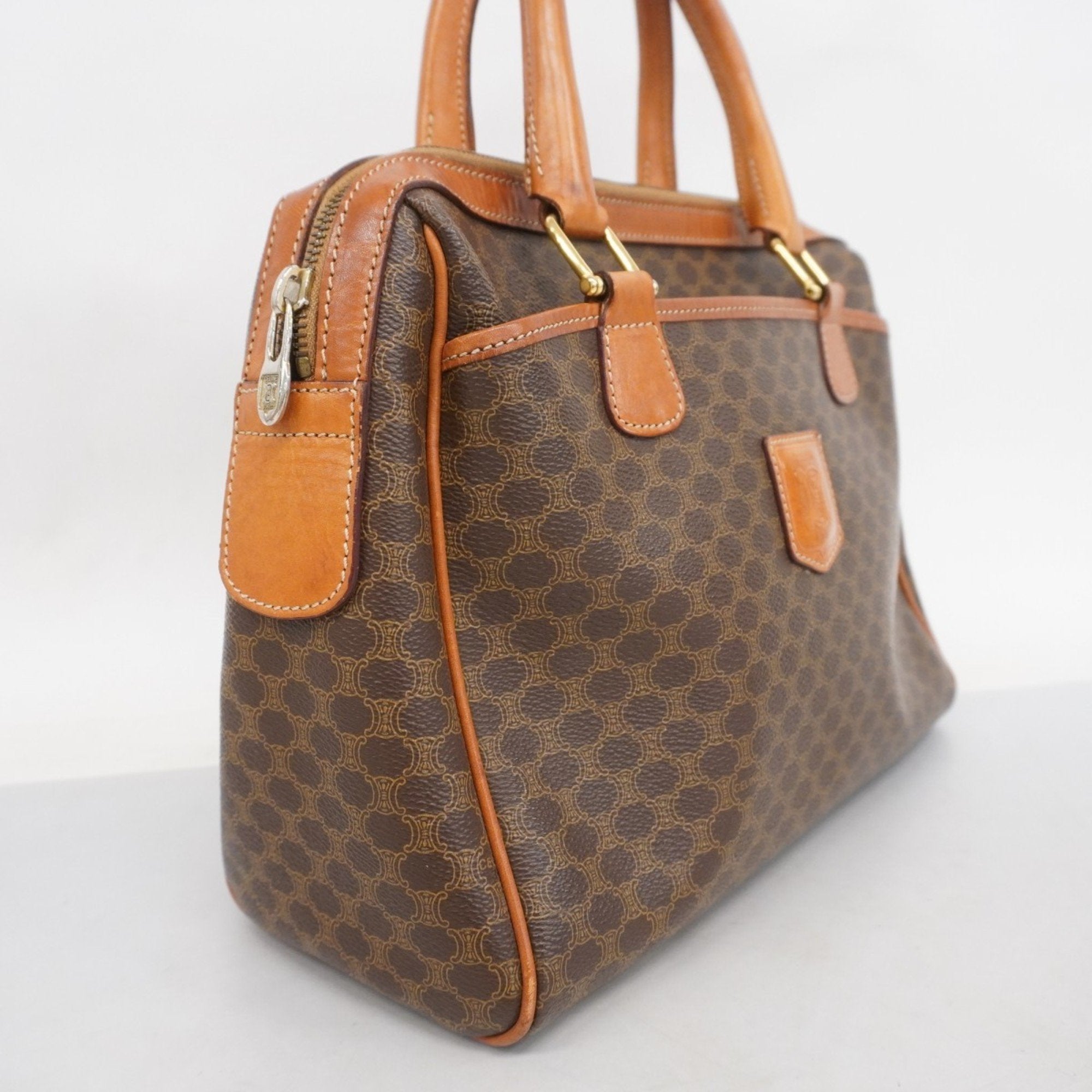Vintage Duffle Bag Macadam Coated Canvas Large