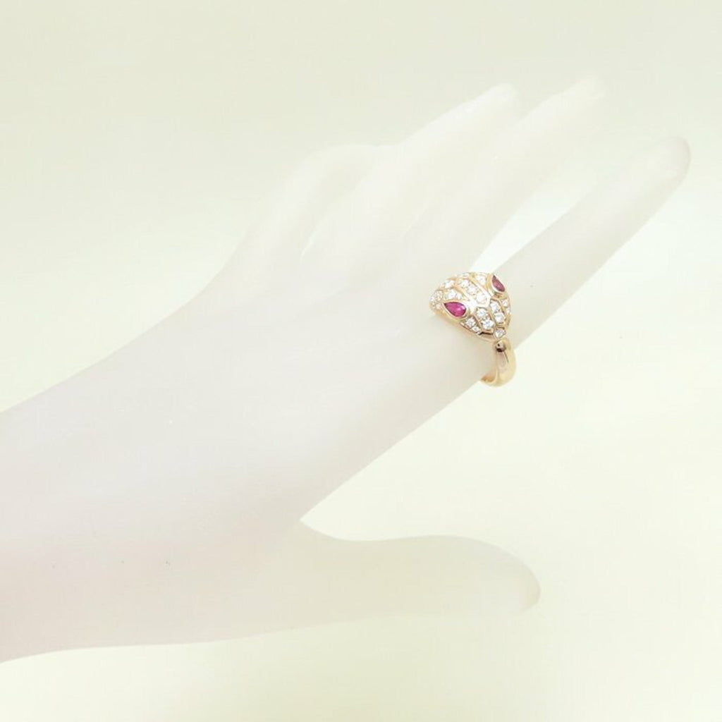 Serpenti Ring 18K Rose Gold with Diamonds