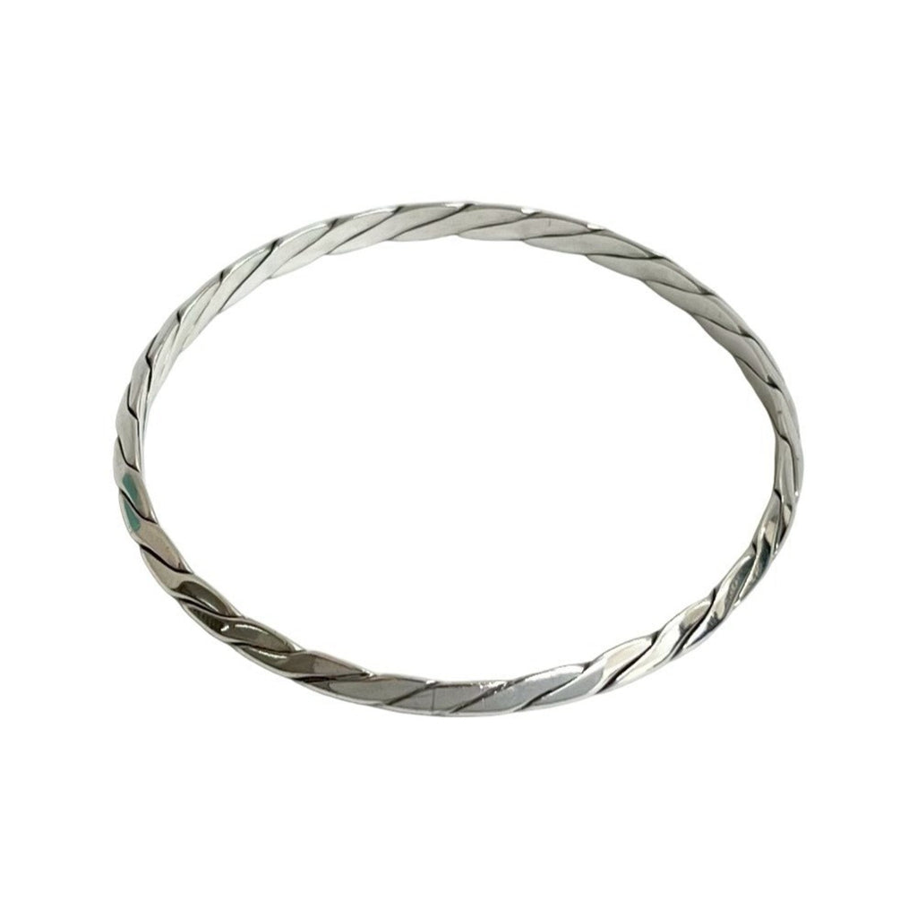 Knife Edge Twist Bracelet Sterling Silver