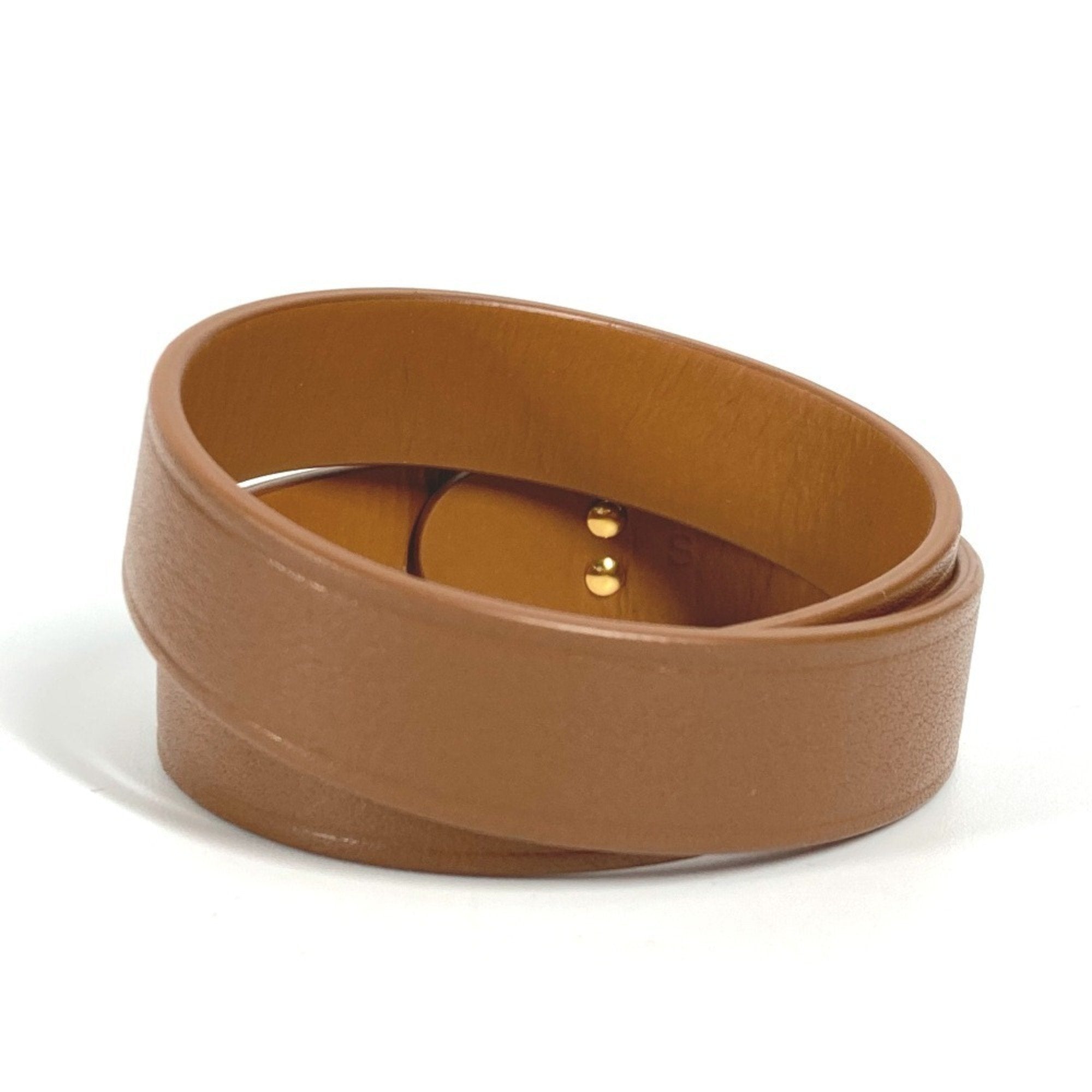 CD Double Bracelet Leather Brown