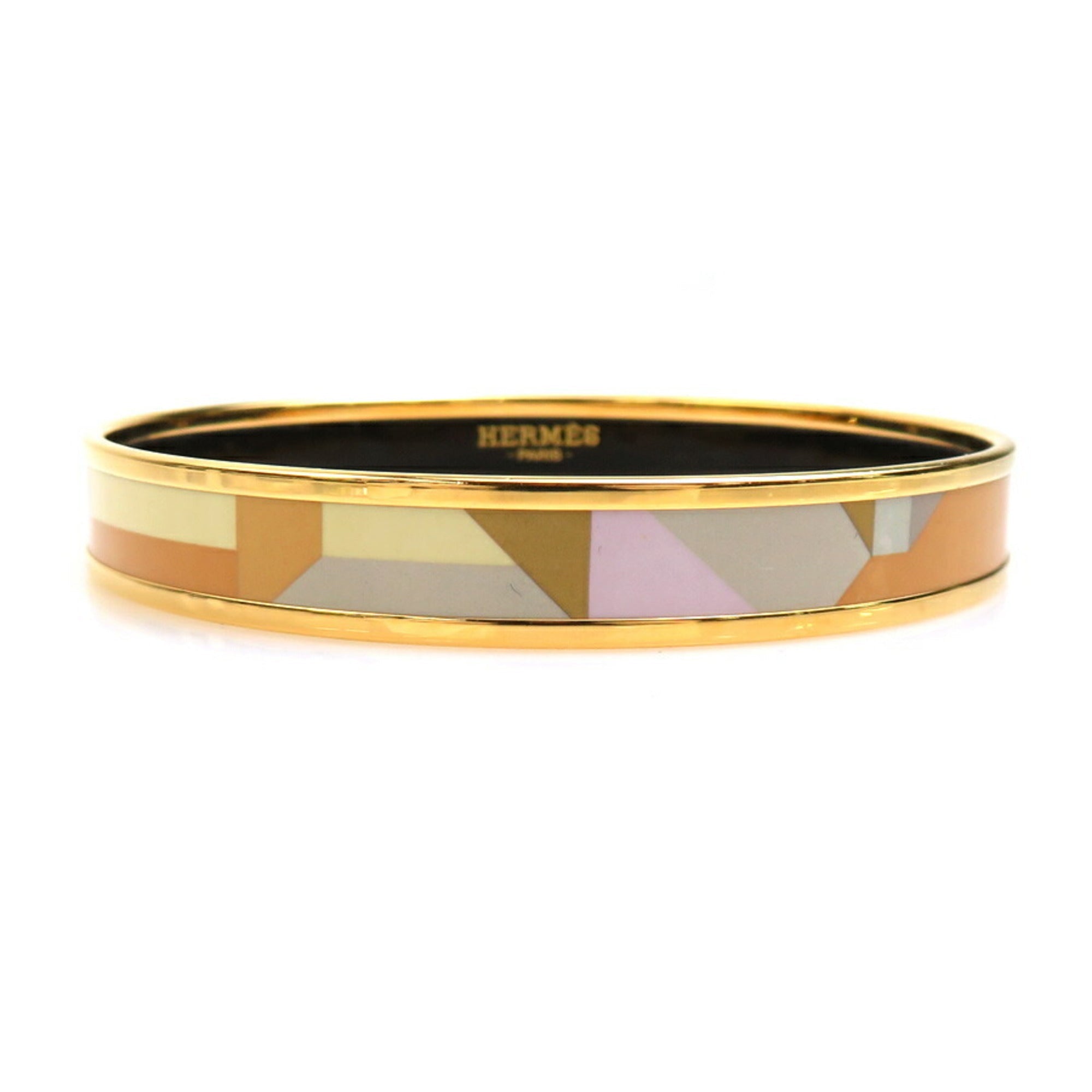 Enamel and Metal Bracelet Gold Multi-Color