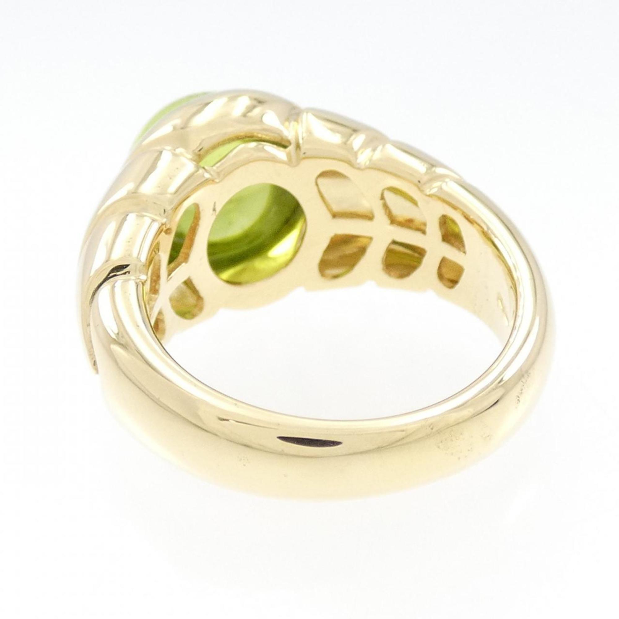 Ring 18K Yellow Gold with Peridot