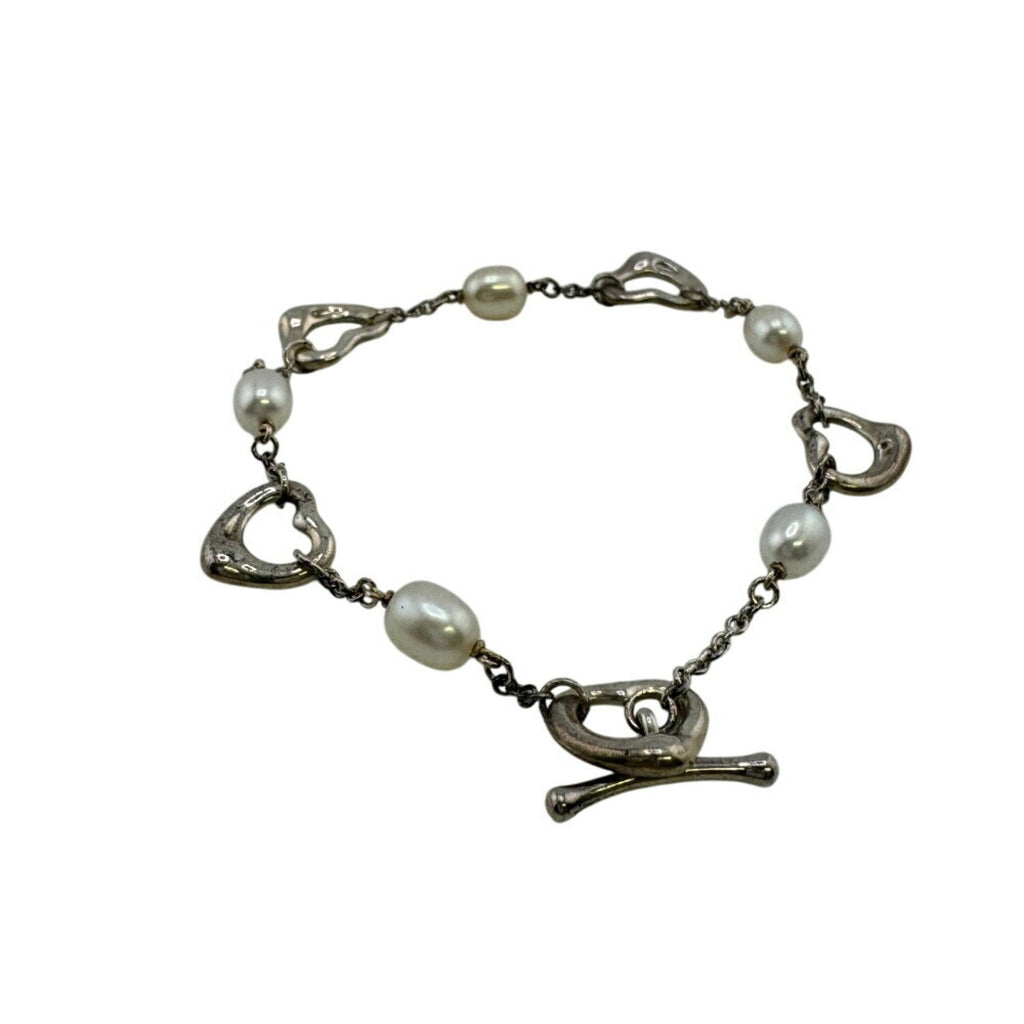 Heart Charm Bracelet Sterling Silver