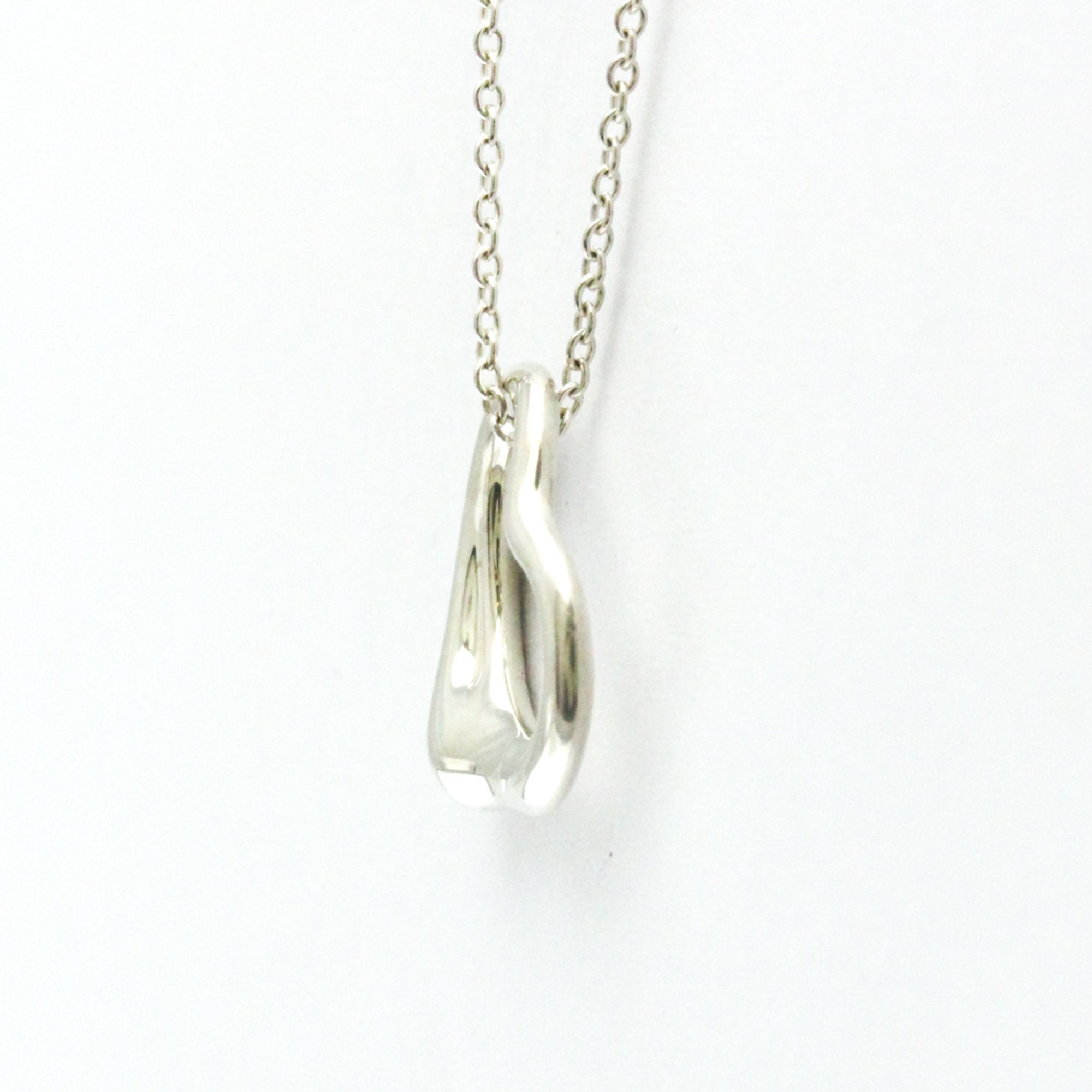 Open Heart Pendant Necklace Sterling Silver 15.5mm