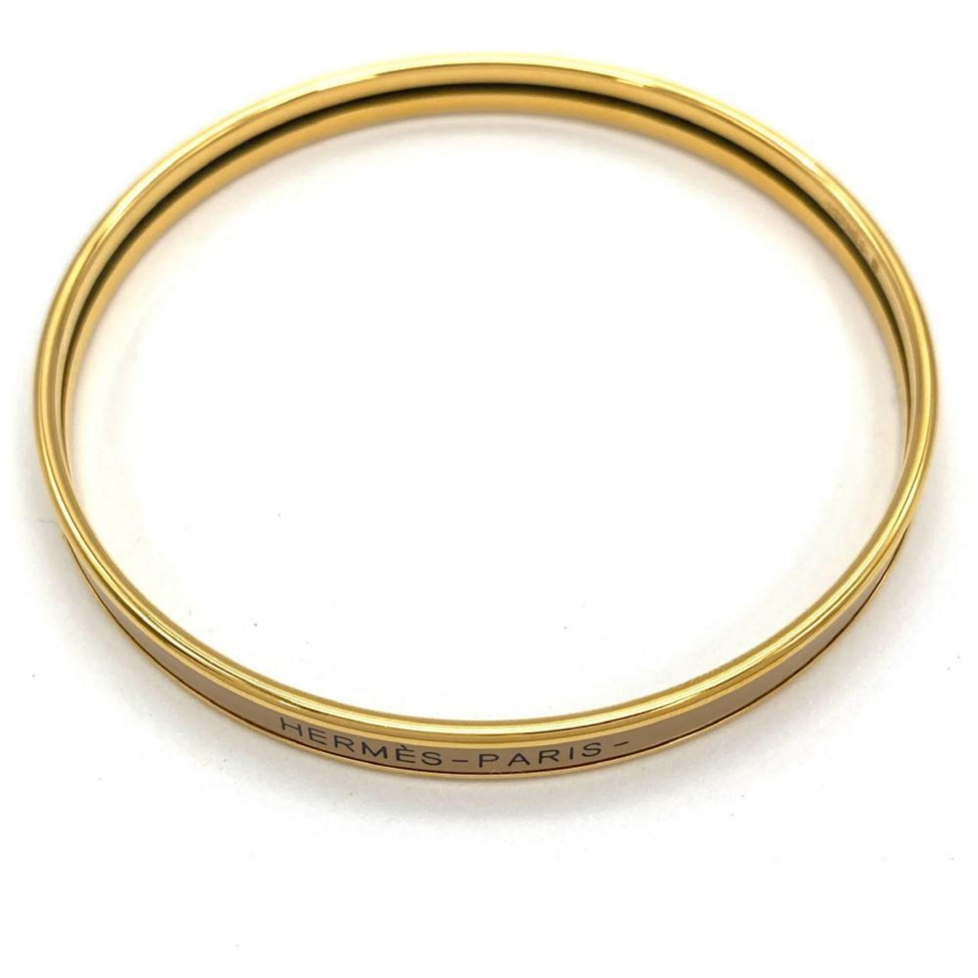 Bracelet Enamel and Metal Beige