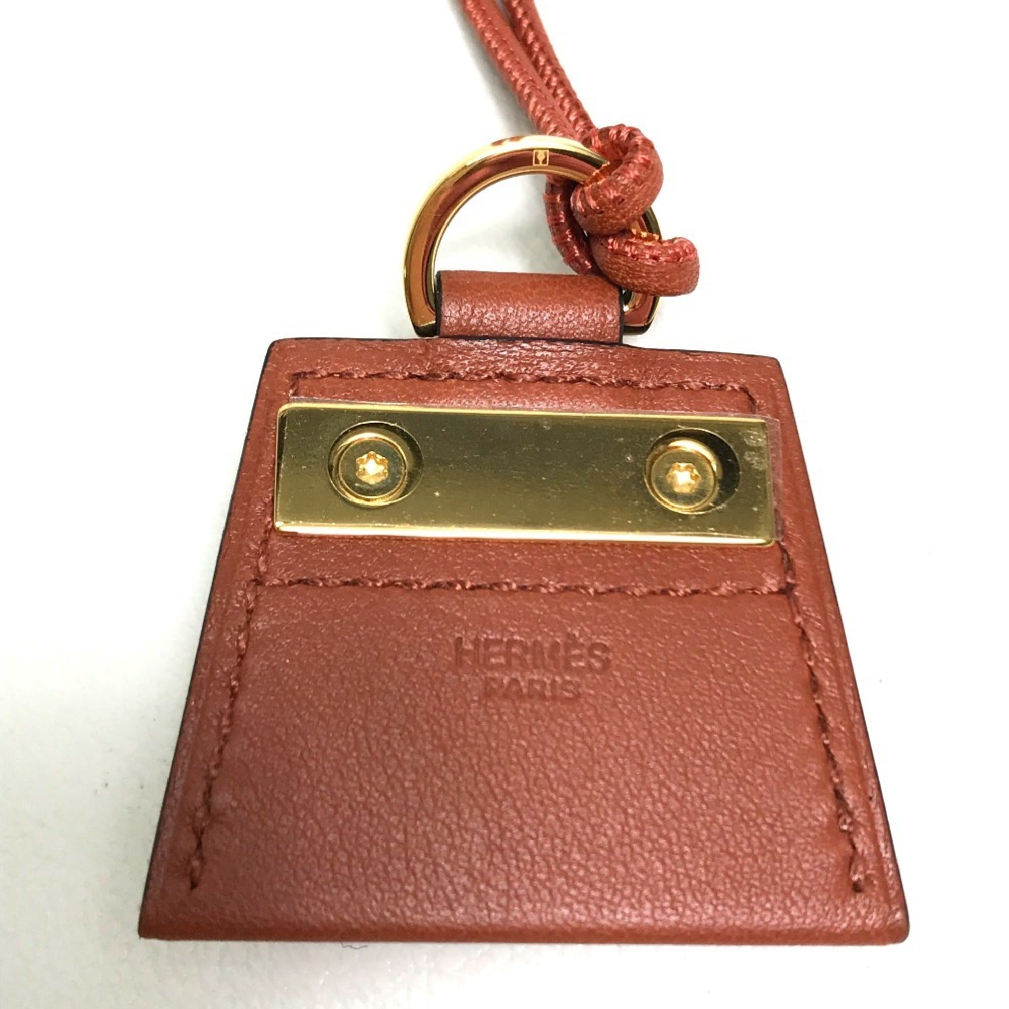 Mon Petit Kelly Pendant Necklace Leather Brown Mini