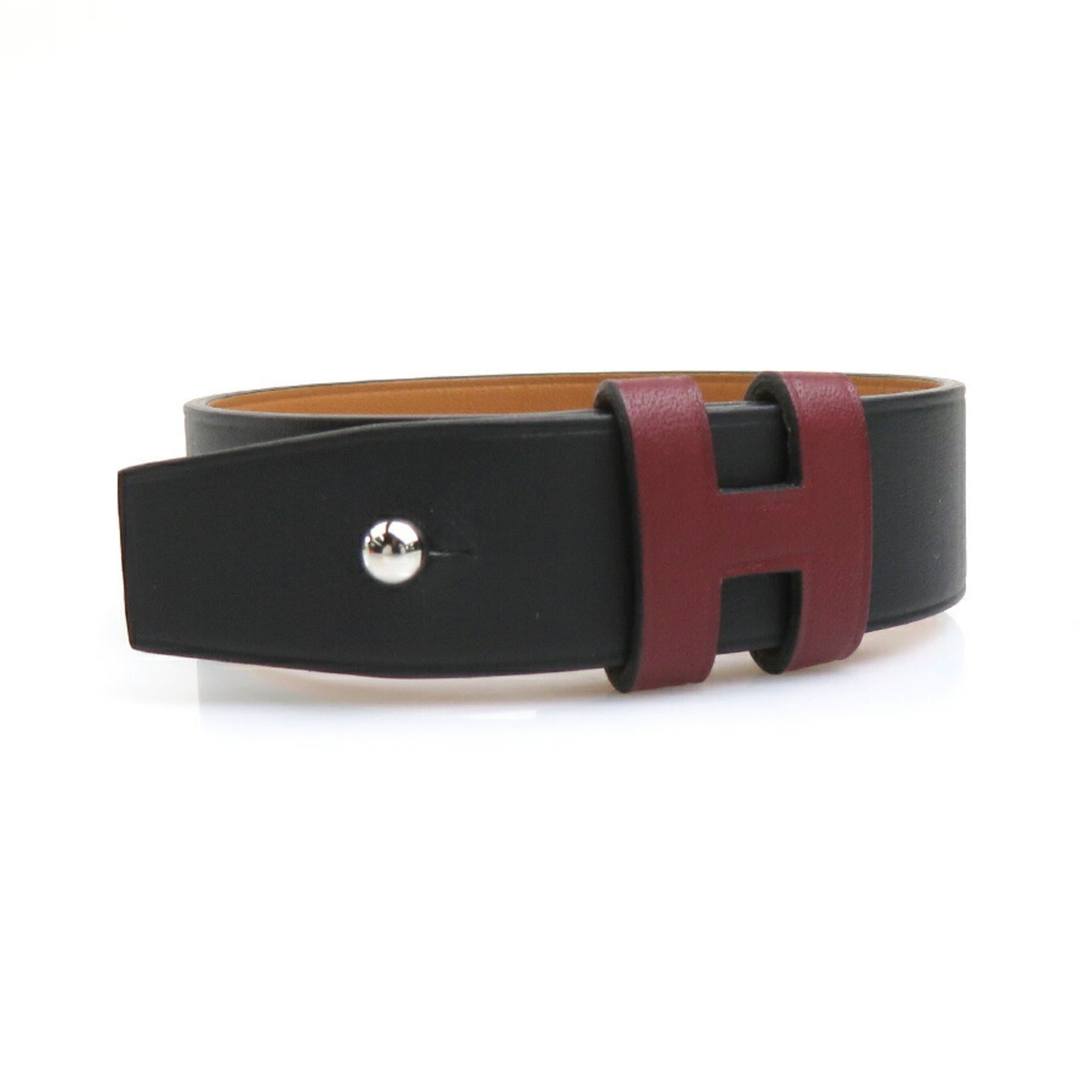 Bracelet Leather Black And Bordeaux
