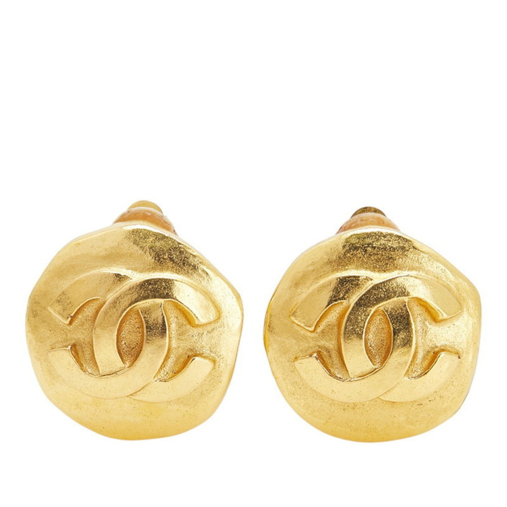 CC Logo Clip-On Earrings Metal