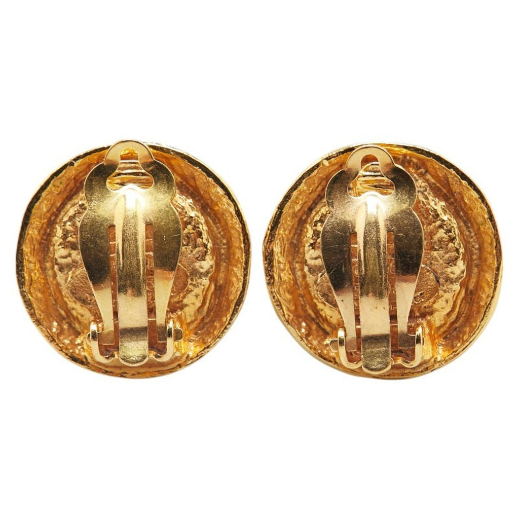 Vintage Clip-On Earrings Pearl Clip-On Gold-Tone Metal