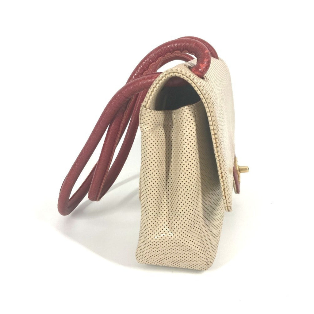 Vintage CC Flap Shoulder Bag Perforated Leather Medium