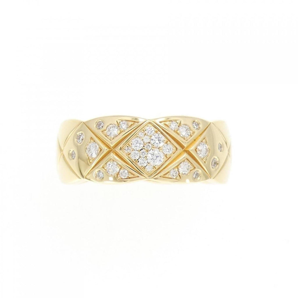 Coco Crush Ring 18K Yellow Gold Medium with Diamond