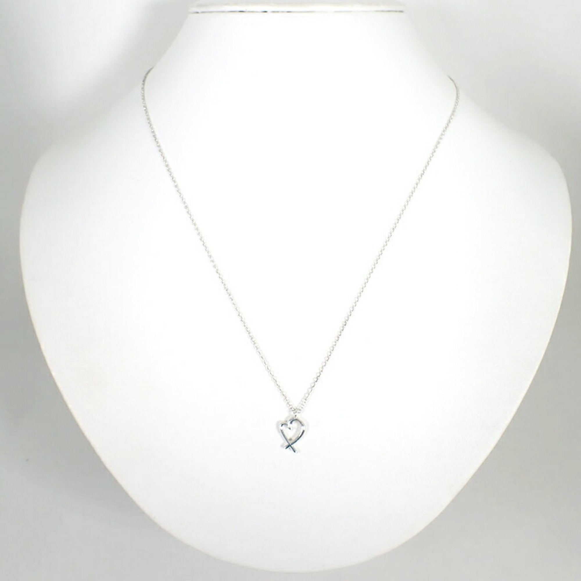Loving Heart Pendant Necklace Sterling Silver