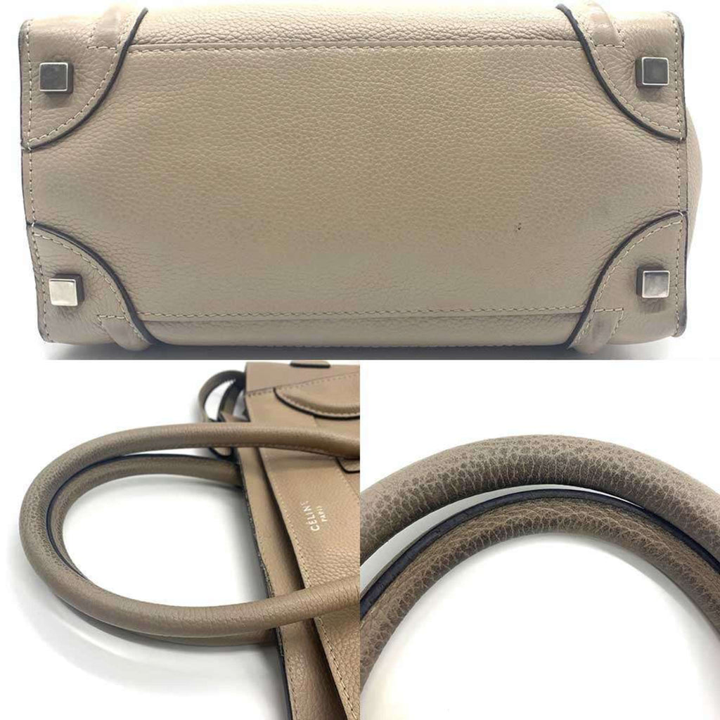 Luggage Bag Grainy Leather Micro