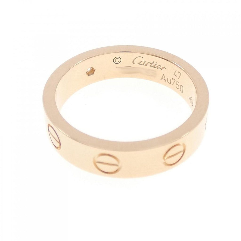 Love Ring 18K Rose Gold Mini with Diamond