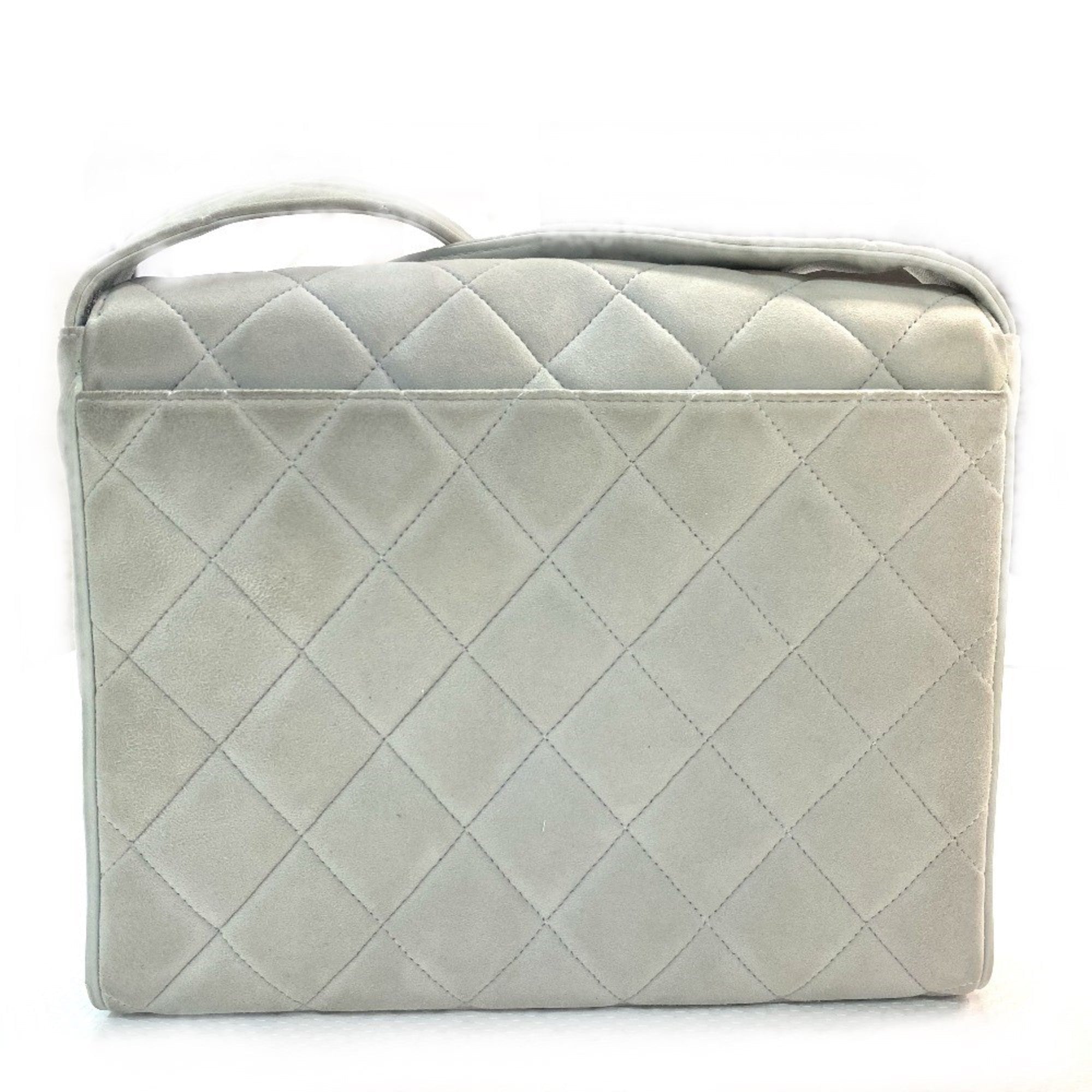 Vintage Backpack Quilted Suede Medium