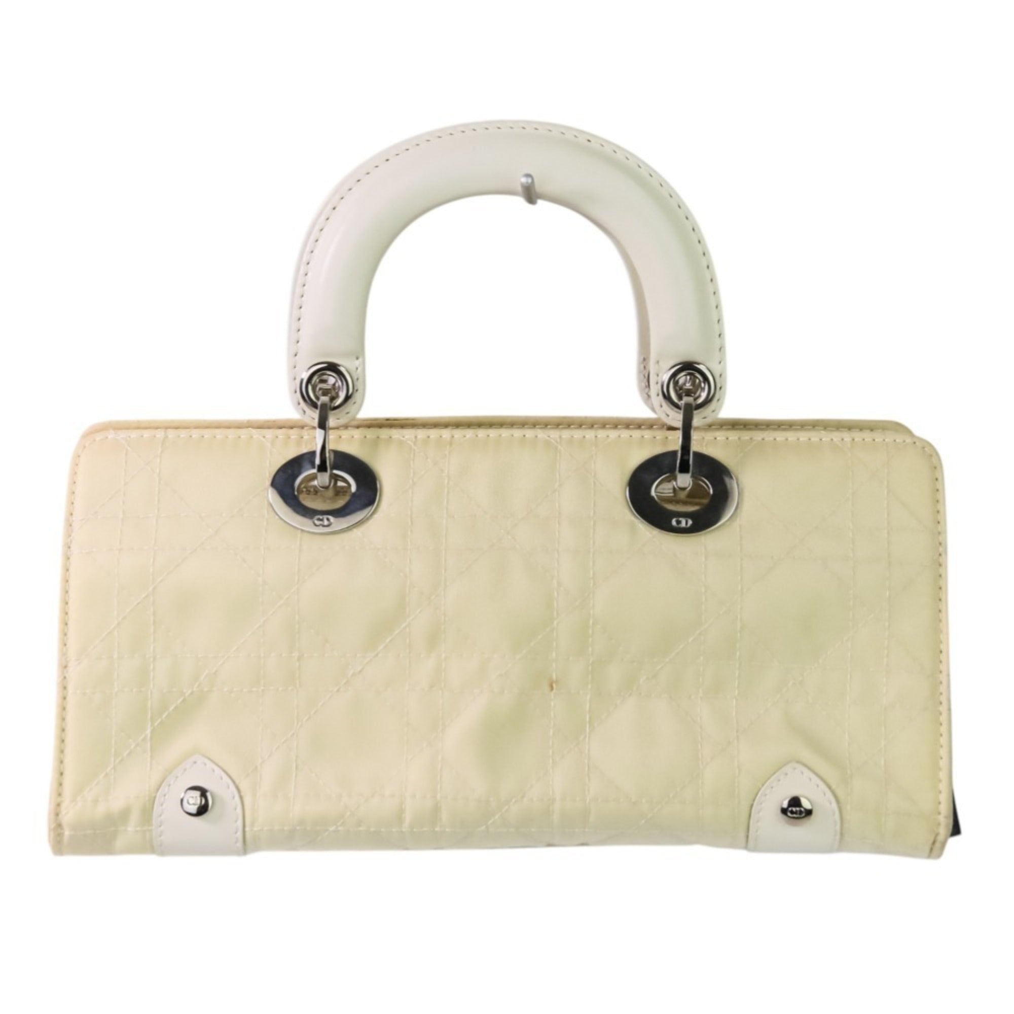 Lady Dior Bag Cannage Quilt Patent Medium