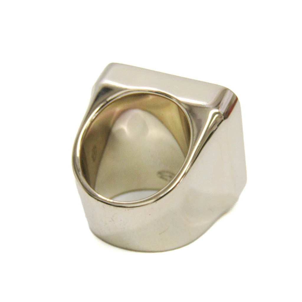 CC Logo Ring Silver-Tone Metal