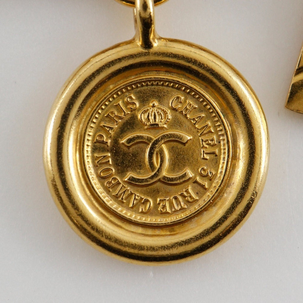 CC Logo Brooch Metal